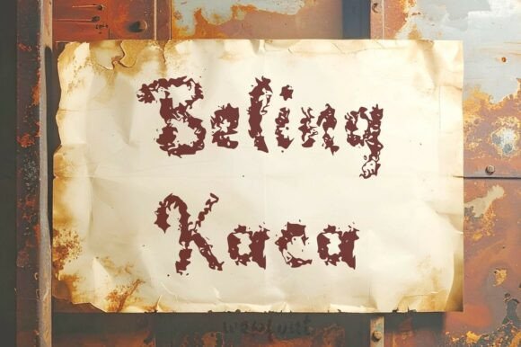Beling Kaca Font: Rugged Elegance for Editorial Design