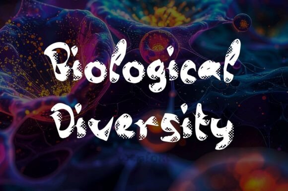 Biological Diversity Font: Organic Display Type for Digital Campaigns
