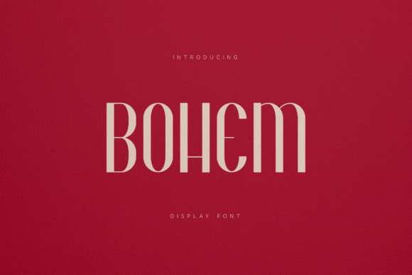 Bohem Font: Testing Art Deco Style in Brand Identity