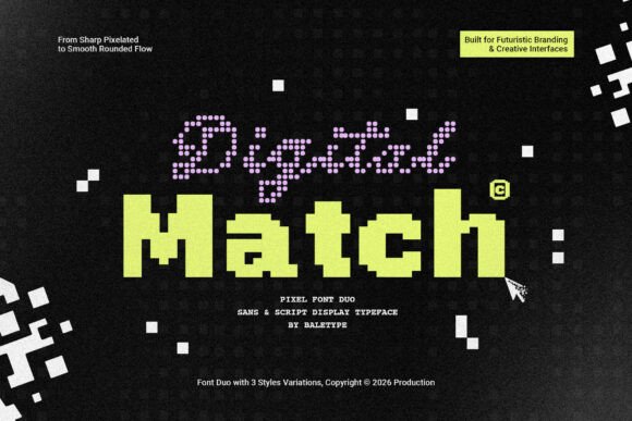Digital Match Font: A Display Typeface for Campaigns