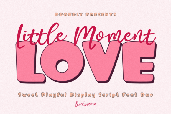 Little Moment Love Duo Font for Sweet Branding