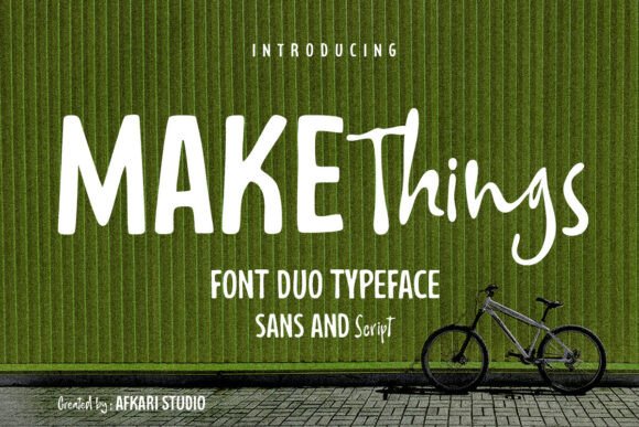 Make Things Font: A Duo for Editorial Layouts