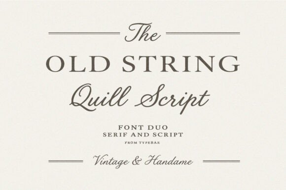 Old String Font Review for Web Design