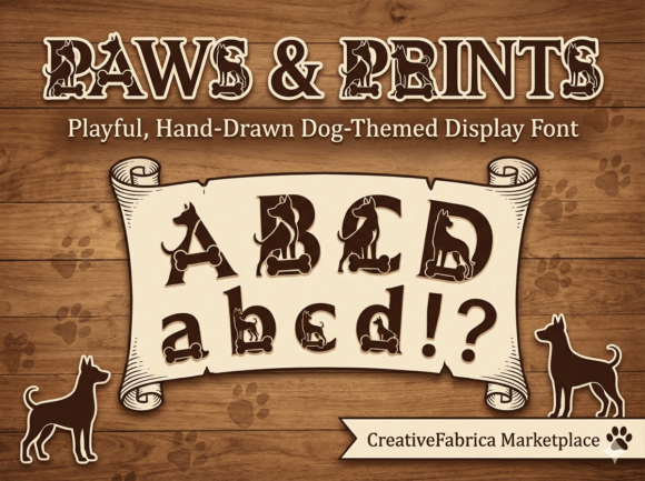 Paws Prints Font: Playful Typography for Pet Brands