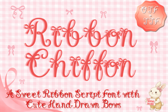 Ribbon Chiffon Font: Soft Editorial Typography