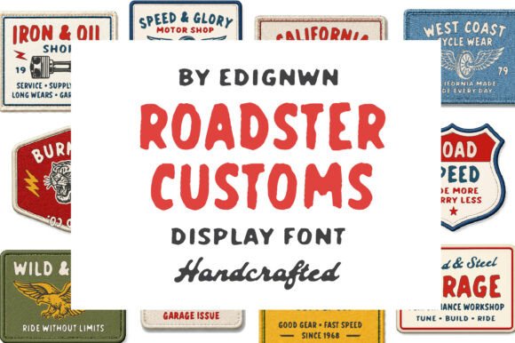 Roadster Customs Font: Authentic Branding for Small Business