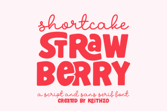 Shortcake Strawberry Font: A Sweet Display Typeface for Branding