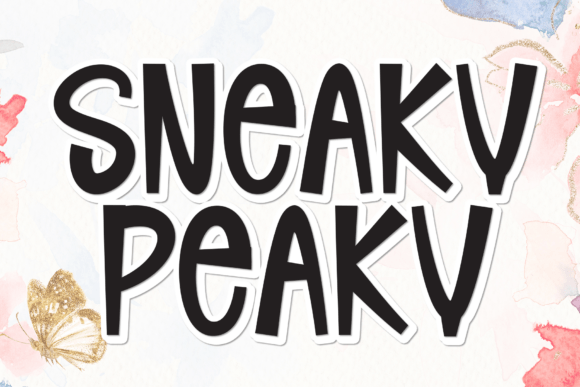 Sneaky Peaky Font: Adding Whimsy to Campaign Visuals